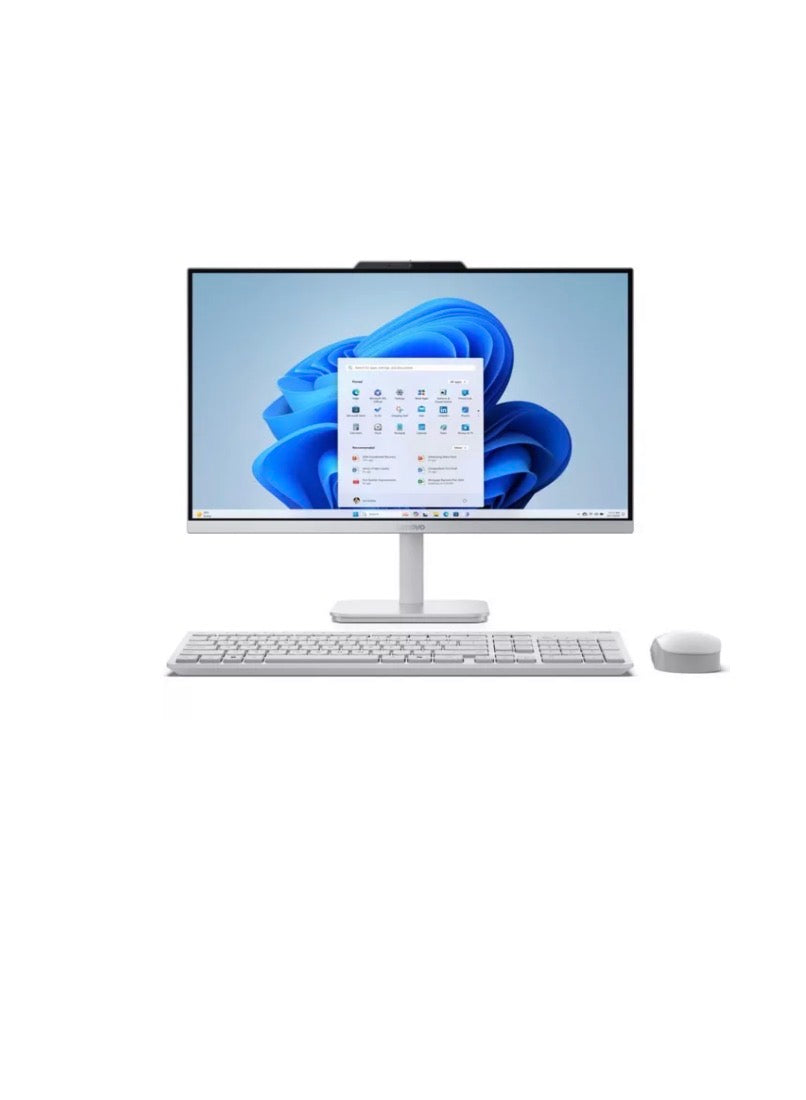 LENOVO A100 23.8" All-in-One PC - Intel® Core i3-N305, 512 GB SSD, Cloud Grey